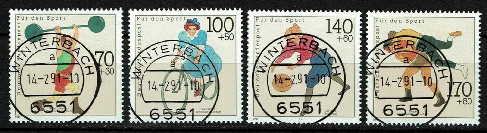 Federal 1499-1502 With Affixed, Mi. 10