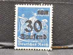 The listing is:(1)1923 German hyperinflation definitive series Stamp-10m-LH