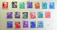 Germany Russian Occ 1953 Scott Catalog Range 135-185 25 Stamps Mx CXL MH