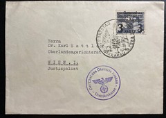 1940 Krakow GG Germany First Day Cover FDC To Vienna Birthday