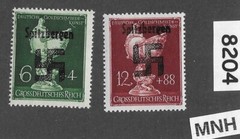 MNH stamp set B286-287 Modern Fantasy Overprints Dresden Goldsmith society #8204