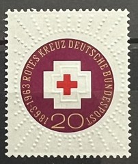 Germany Stamp – Centenary of International Red Cross_1963 – MNH.