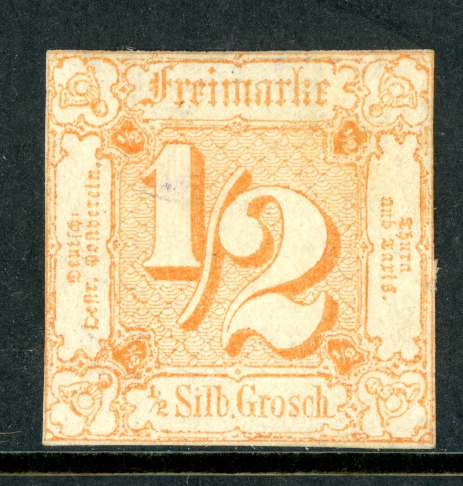 Germany States 1862 Thurn & Taxis North District ½ sgr Org Yel Sc #17 Mint W858