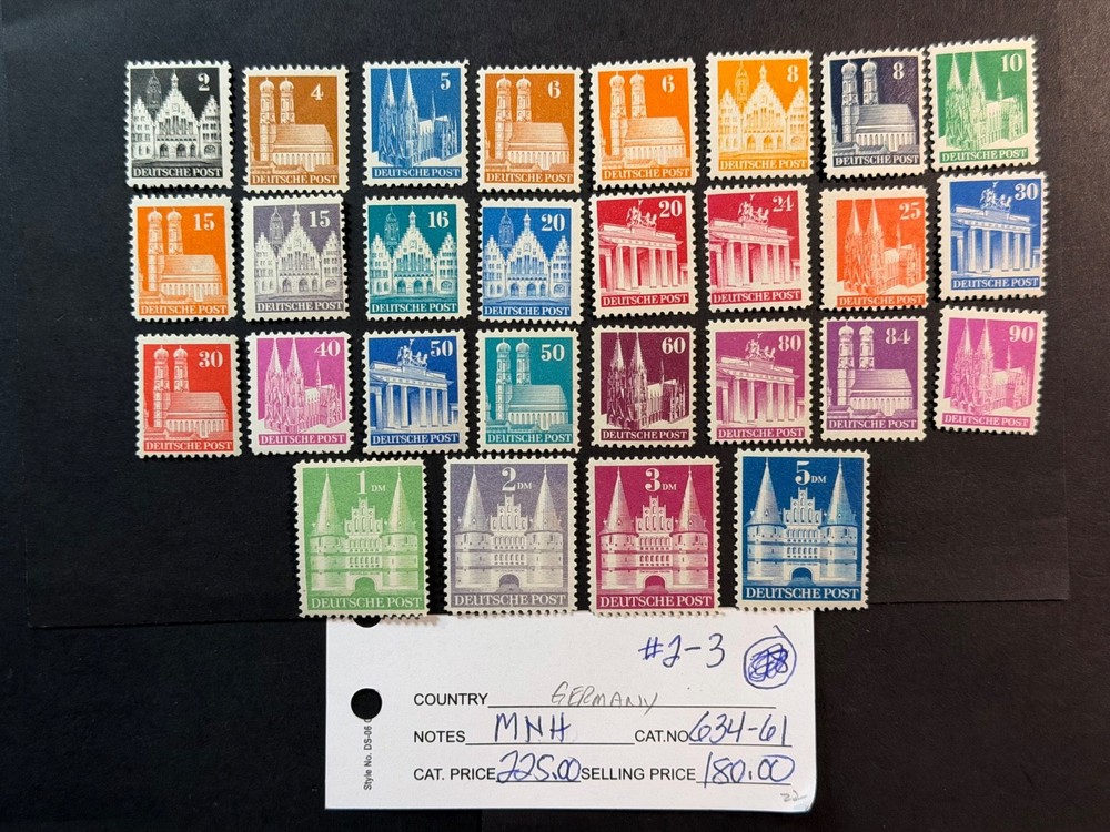 Germany # 634 – 661 MNH 2024 Scott Catalogue Value $ 225.00