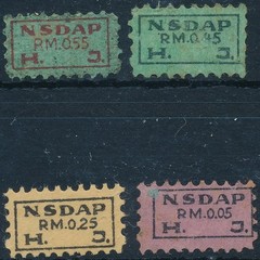 Stamp Germany Revenue WWII 3rd Reich HJ National Sport Set 2 MNG F