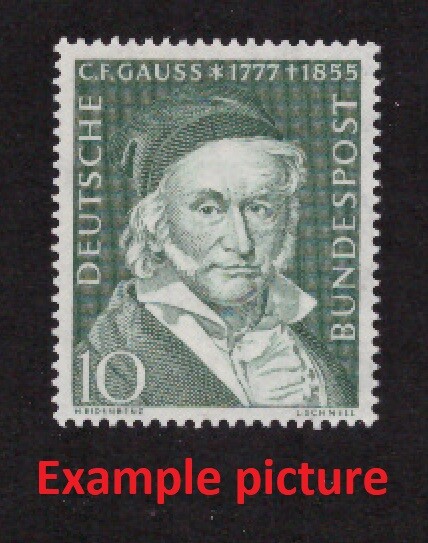 EB0204) GERMANY Mi 204, SC 725 MNH **, Original Gum, CARL F. GAUSS