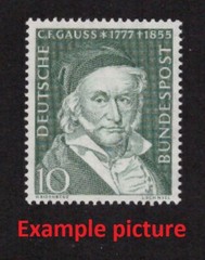 EB0204) GERMANY Mi 204, SC 725 MNH **, Original Gum, CARL F. GAUSS