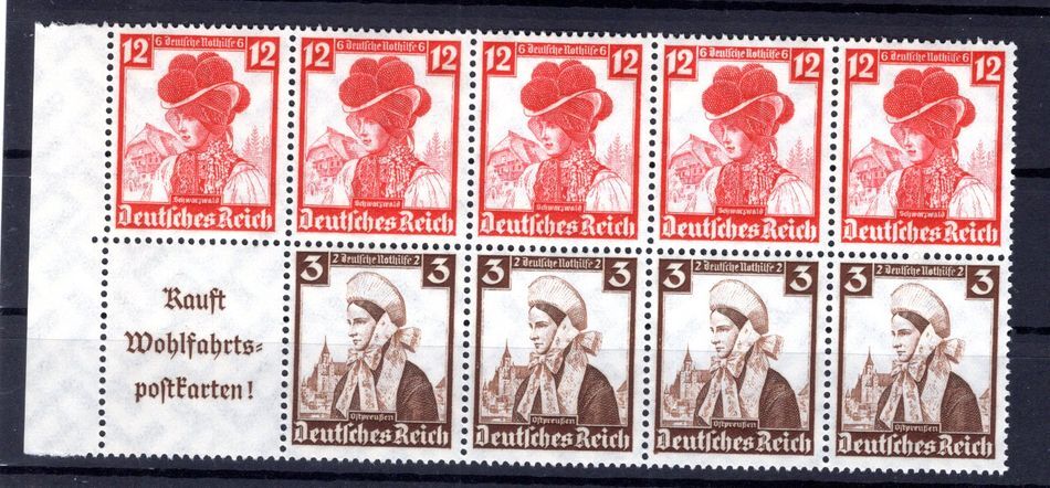 Dr. Zus Dr. Heftchenblatt Hbl 104B Bogen Ecke ** MNH Postfrisch 90EUR (T6375
