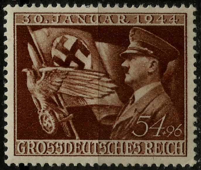 III REICH, ADOLF HITLER WITH FLAG, MICHEL # 865, YEAR 1944, MNH, LOT 3177