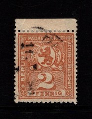 Germany Late 1890s 2p Berlin Post Used / Wmk 90* Lines w Tab – S58644