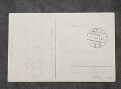 WW1 WWI German Deutsche soldiers postcard w Feldpost stamp MAINZ Germany 1914