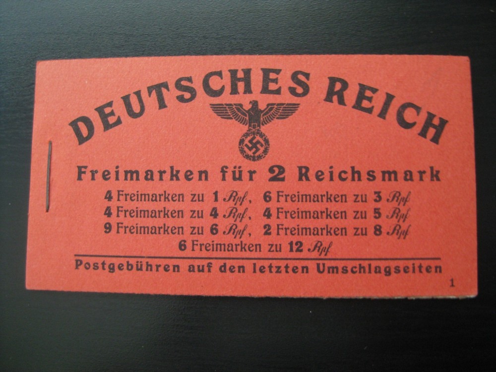 THIRD REICH Mi. #MH 48.2 scarce mint MNH stamp booklet! CV $180.00