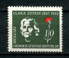 Germany – DDR : Clara Zetkin stamps from 1957 – mint