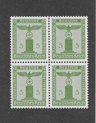 MNH Stamp Block / PF05 1942 Sc S15 / Small WWII Official / Third Reich Germany