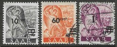 Germany 1947 SAAR surcharged set under French Administration used $ 154.00