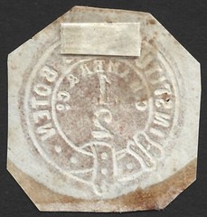 Germany Hamburg local private post stamp C. Hamer & Co.1/2pf cutout