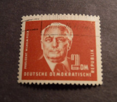 Scott#57, 1950-51, 2 DM , President Wilhelm Pieck, G.D.R., Used Stamp