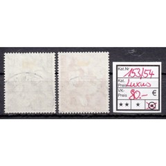 Bundle 1952, Mich.-No.: 153+54 LUXURY Cancelled Berlin Charlottenburg