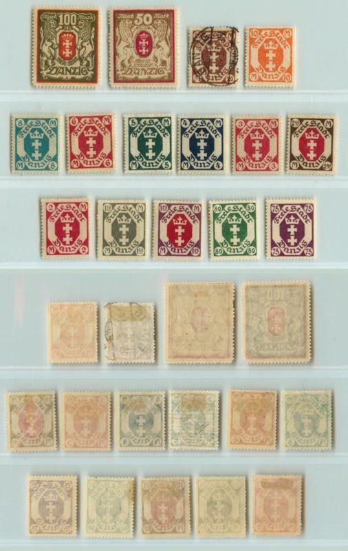 Danzig 🇩🇪 1922 SC 81-95 mint or used non 1911-1920 . e725
