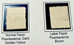 Rare AMG Germany 6 Pfg Brunswick AM POST Brown Label Paper Variety Cert JV Bush