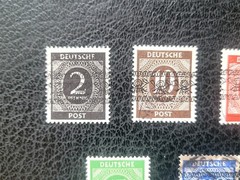 Germany #585 /#592 Used, 7 Diff 1948 Overprints, Expertized, Scott Value $189.00
