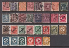 Germany WW1 and WW2 OFFICIALS – Back of the Book Issue (USED) NICE