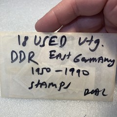 18 USED mixed varied Vtg. 1950-1990 DDR East Germany stamps; $1 Ships/A DEAL!
