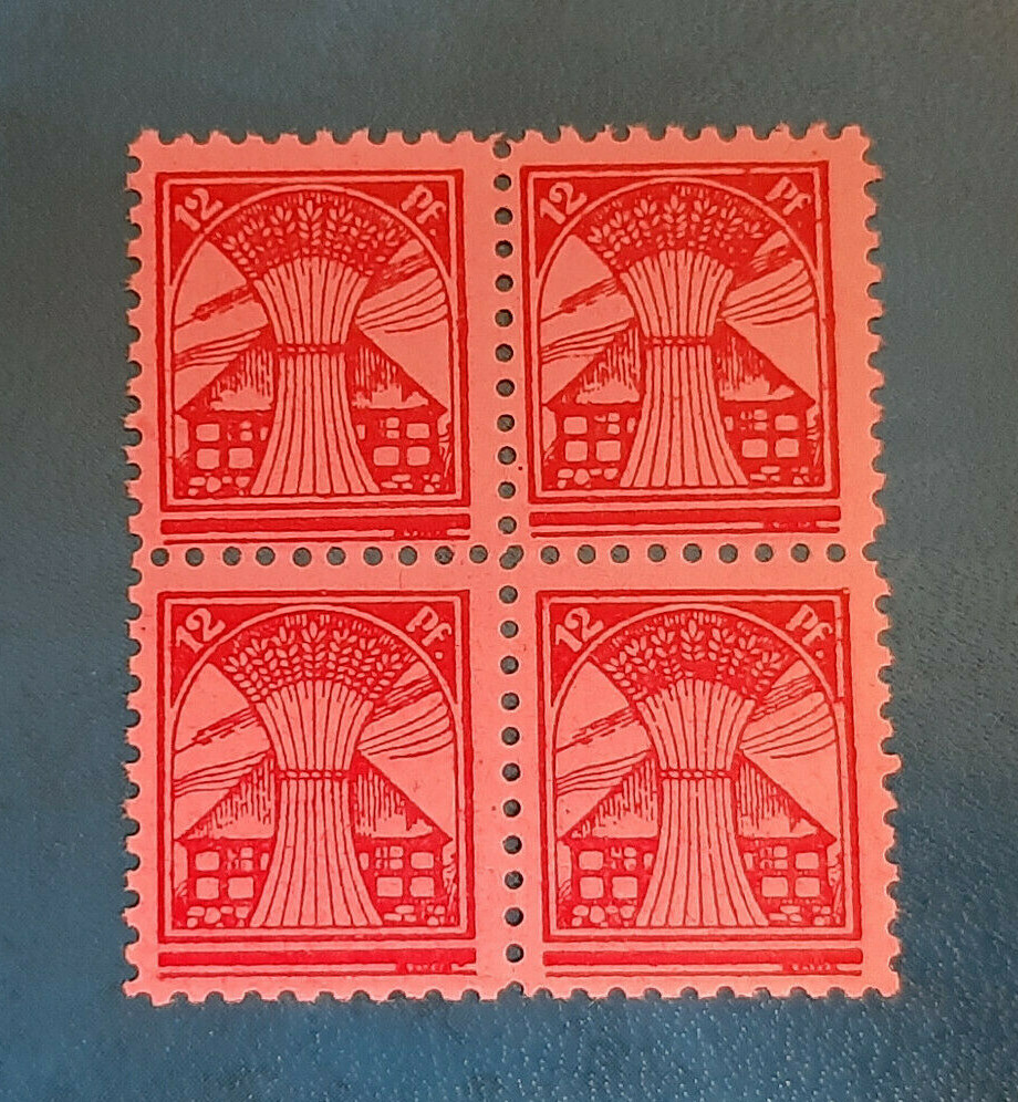 Germany Stamps Allied Occupation 4x 12 Pfennig 1945 Block SBZ Mi. Nr. 19 (19773)