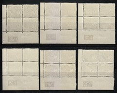 Bohemia & Moravia 1939/1940 MNH Mi 1-14 Sc J1-J14 Due Plate number Blocks **