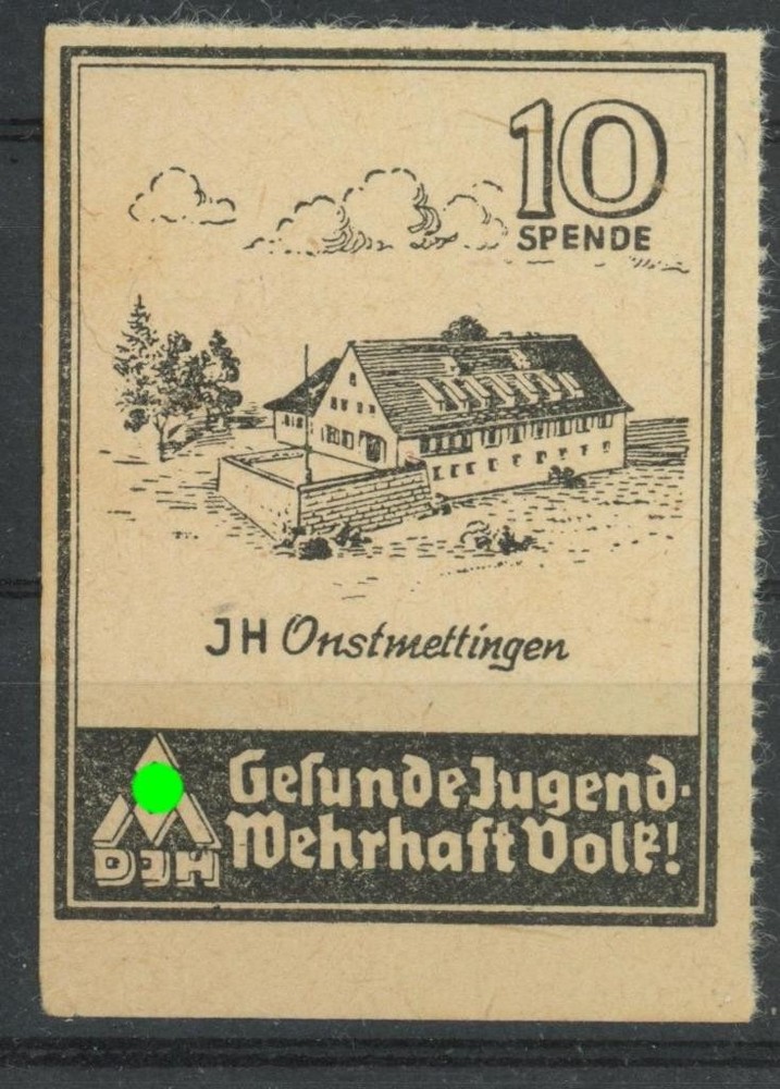 Germany Nazi era revenue DJH youth hostal Onstmettingen fiscal