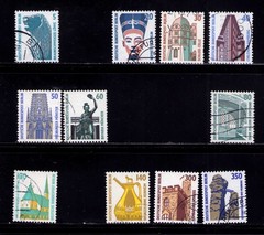 Germany Berlin 9N543, 45-49, 52-53, 53-57 Historic Sites Used Stamps