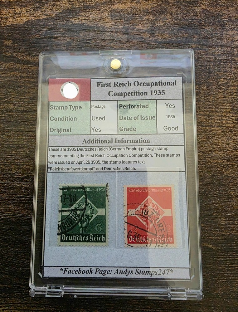 Nazi Third Reich Germany Occupational Competition pre WW2 1935