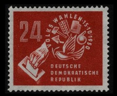 70 DDR East Germany SYMBOLS OF DEMOCRATIC VOTING MNH $16 SEE PHOTOS Lot S-635