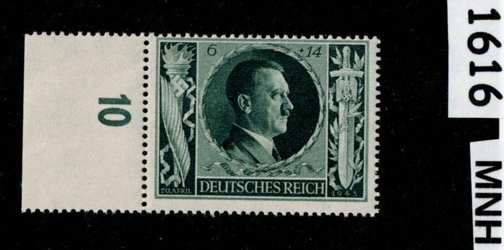 MNH stamp B232 Adolf Hitler 1943 54th Birthday WWII Germany Third Reich #1616
