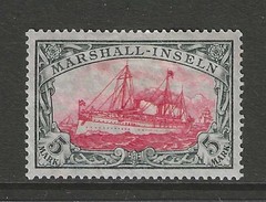 1916 German colonies Marshall Islands 5 Mark Yacht issue mint*