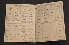 Post WW2 WWII German SCHLESIEN Mitgliedskarte Members stamp Card book 1953