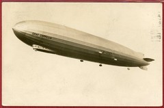 Germany 1929, 1m on Postcard, Graf Zeppelin Flight, Fried. to US Via Seville