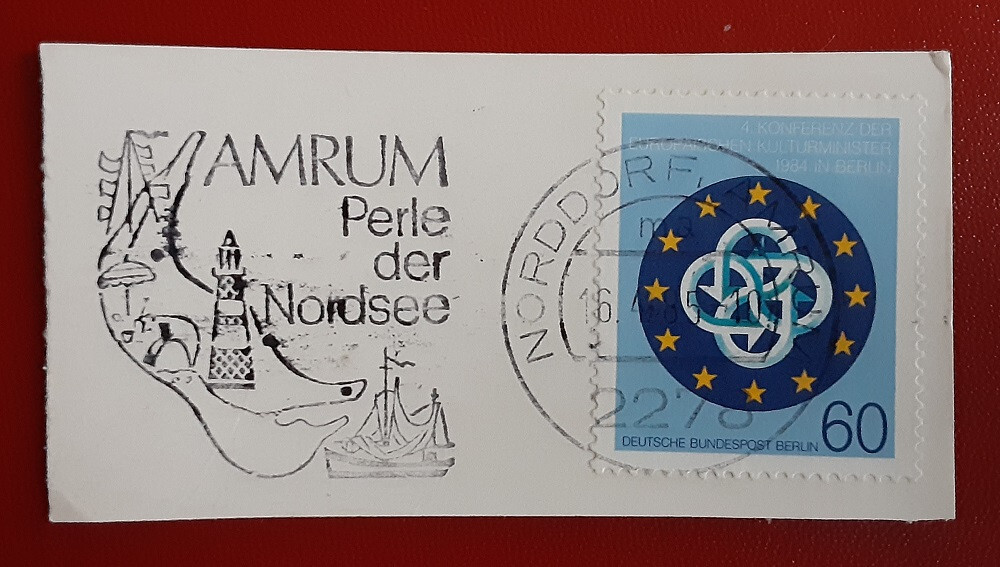 GERMANY Deutsche Bundespost Berlin 1984 60Pf Amrum Perle Pictorial On Piece 4255