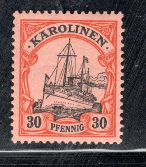 GERMANY KAROLINEN KAISERS YACHT STAMPS MINT HINGED LOT 1490CD