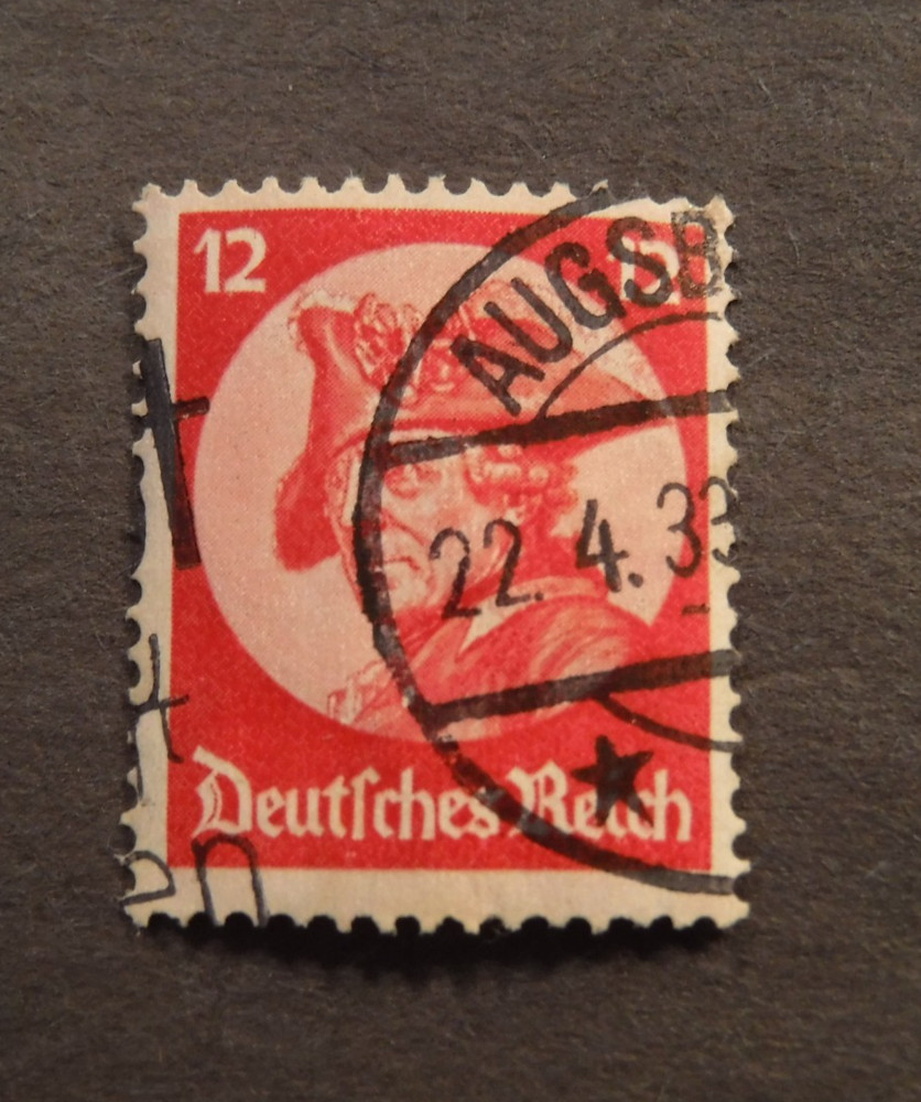 Scott#399, 1933, 12pf , Frederiick the Great Used Stamp