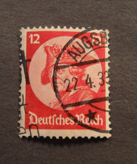 Scott#399, 1933, 12pf , Frederiick the Great Used Stamp