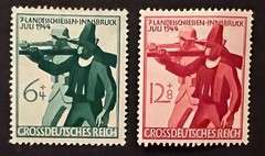 Travelstamps: 1944 Germany Stamps Sc #B278-B279 Soldier & Tirolese Rifleman MOGH