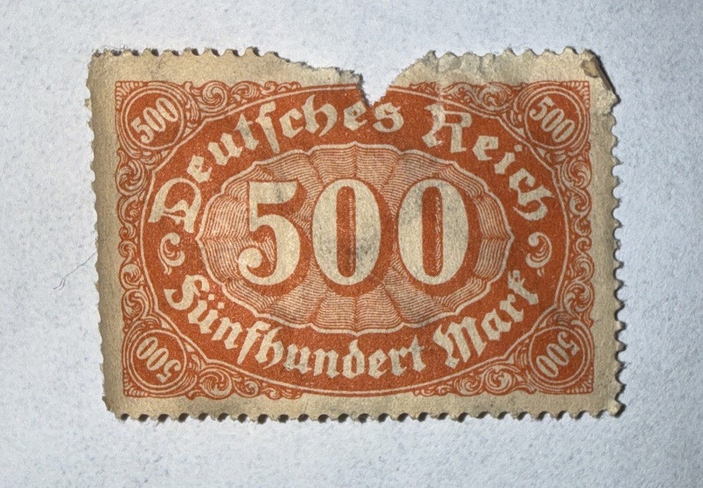 Germany Stamp Deutsches Reich 500 Mark 1922