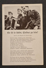Wehrmacht Army Military Song Card WW2 WWII German Third Reich Photo Postcard