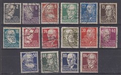 GERMANY RUSSIAN ZONE 1948 POLITICIANS / SCIENTISTS / ARTISTS GU (ID:455/D40168)