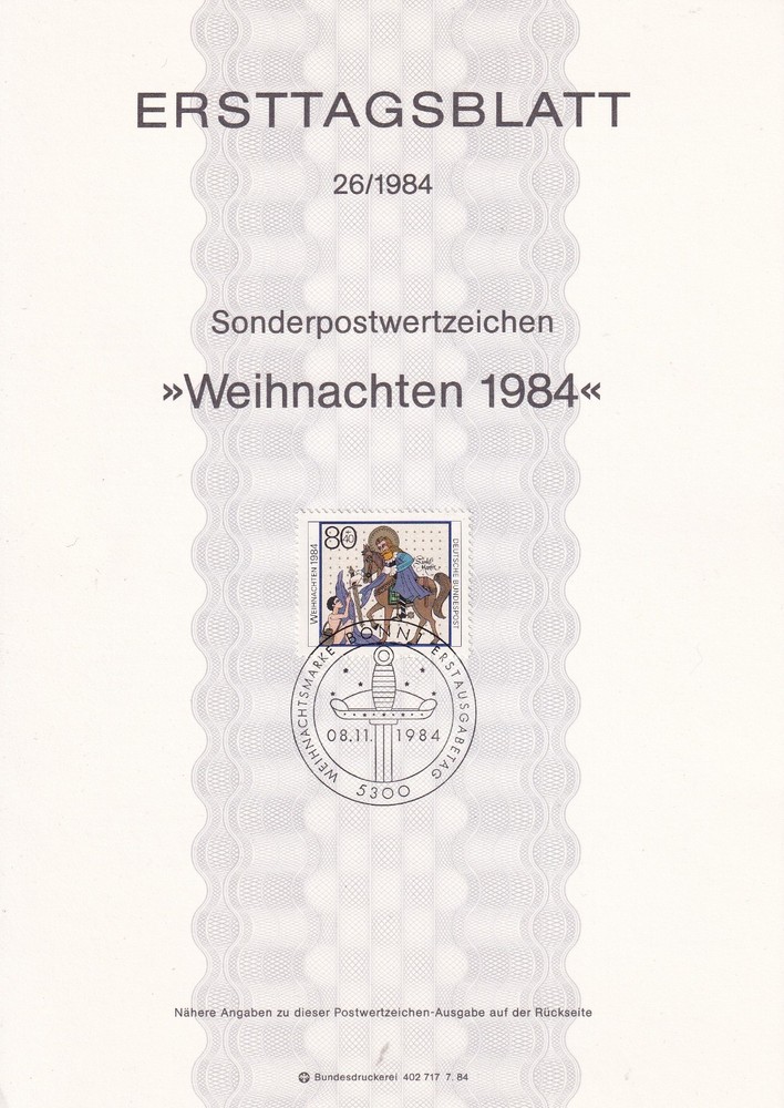 Bundesrepublik ETB 1233 Scott B627 Christmas