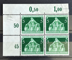 1936 German block of 4 stamps Mi:DR 618 – 6th int Local Gov Congress MNG /BL05