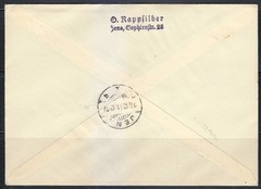 Germany 1941 Registered Cover Marburg Drau Steiermark to Jena Michel 806-809 Set