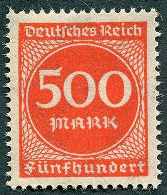 GERMANY Weimar 1923 500m orange-red SG265 mint MNH FG ##W44