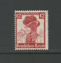 GERMANY B74, 1935 12+6pf BLACK FOREST, MINT, VLH (GER4636K)